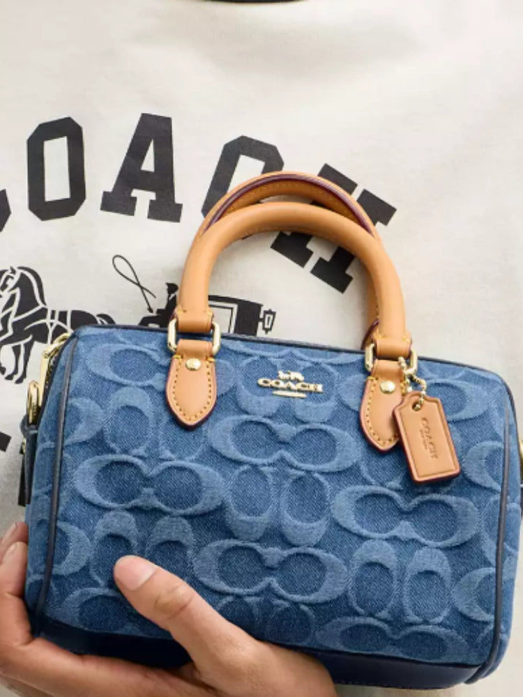 MINI ROWAN SATCHEL-TASCHE AUS SIGNATURE-CANVAS