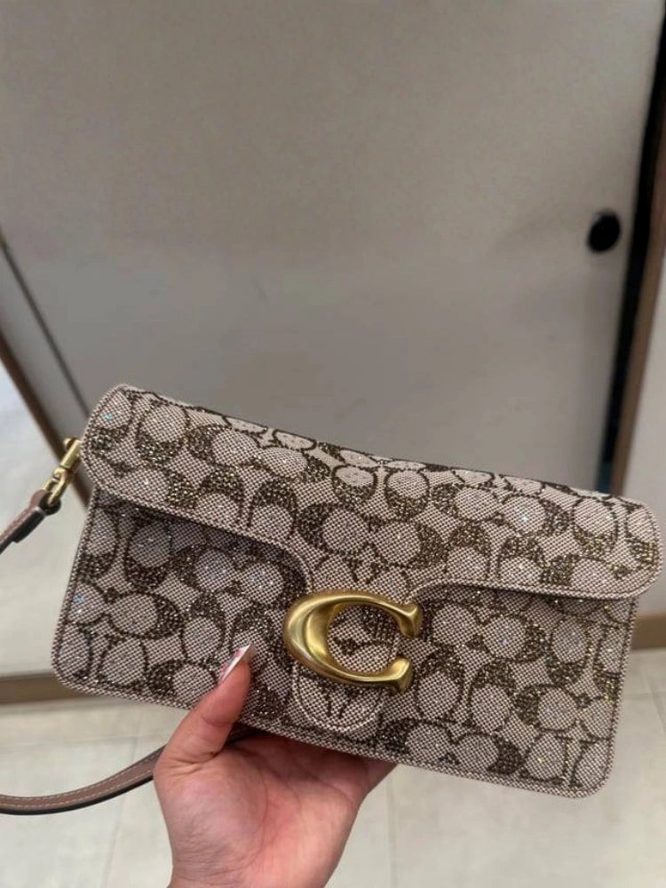 BORSA A SPALLA TABBY 26 CRYSTAL