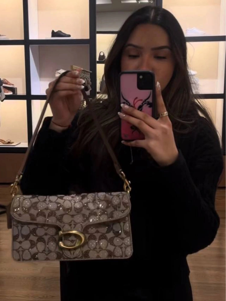 BORSA A SPALLA TABBY 26 CRYSTAL