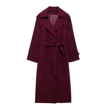 ELEGANTE CAPPOTTO LUNGO IN LANA