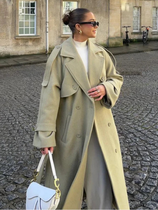 ELEGANTE CAPPOTTO LUNGO IN LANA