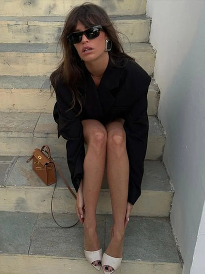 BELTED BLAZER COAT