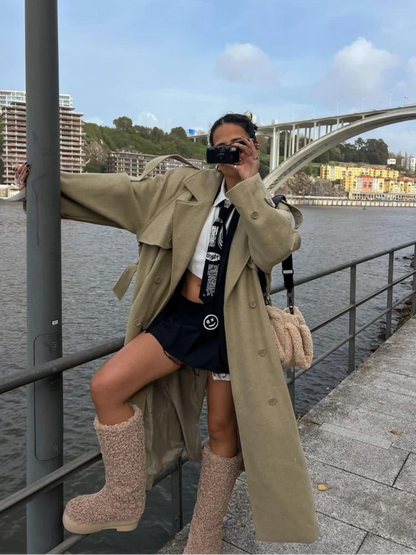 ELEGANTE CAPPOTTO LUNGO IN LANA