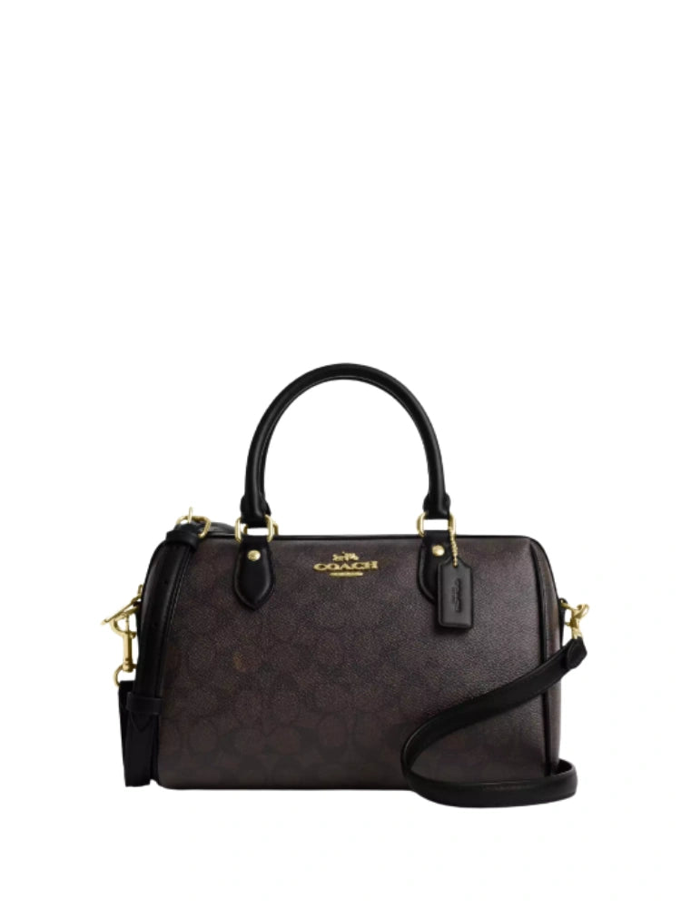 MINI ROWAN SATCHEL-TASCHE AUS SIGNATURE-CANVAS