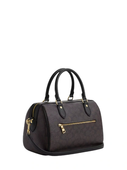 MINI ROWAN SATCHEL-TASCHE AUS SIGNATURE-CANVAS