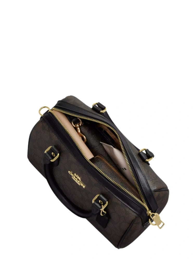 MINI ROWAN SATCHEL-TASCHE AUS SIGNATURE-CANVAS