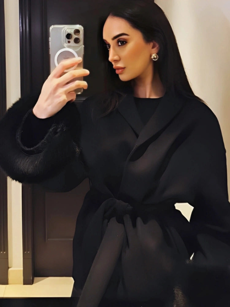 LACE UP ELEGANCE COAT