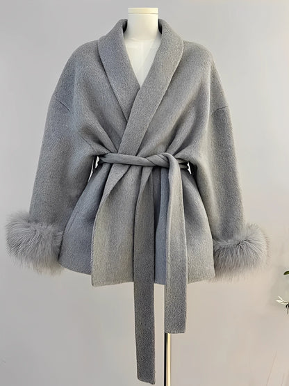 LACE UP ELEGANCE COAT