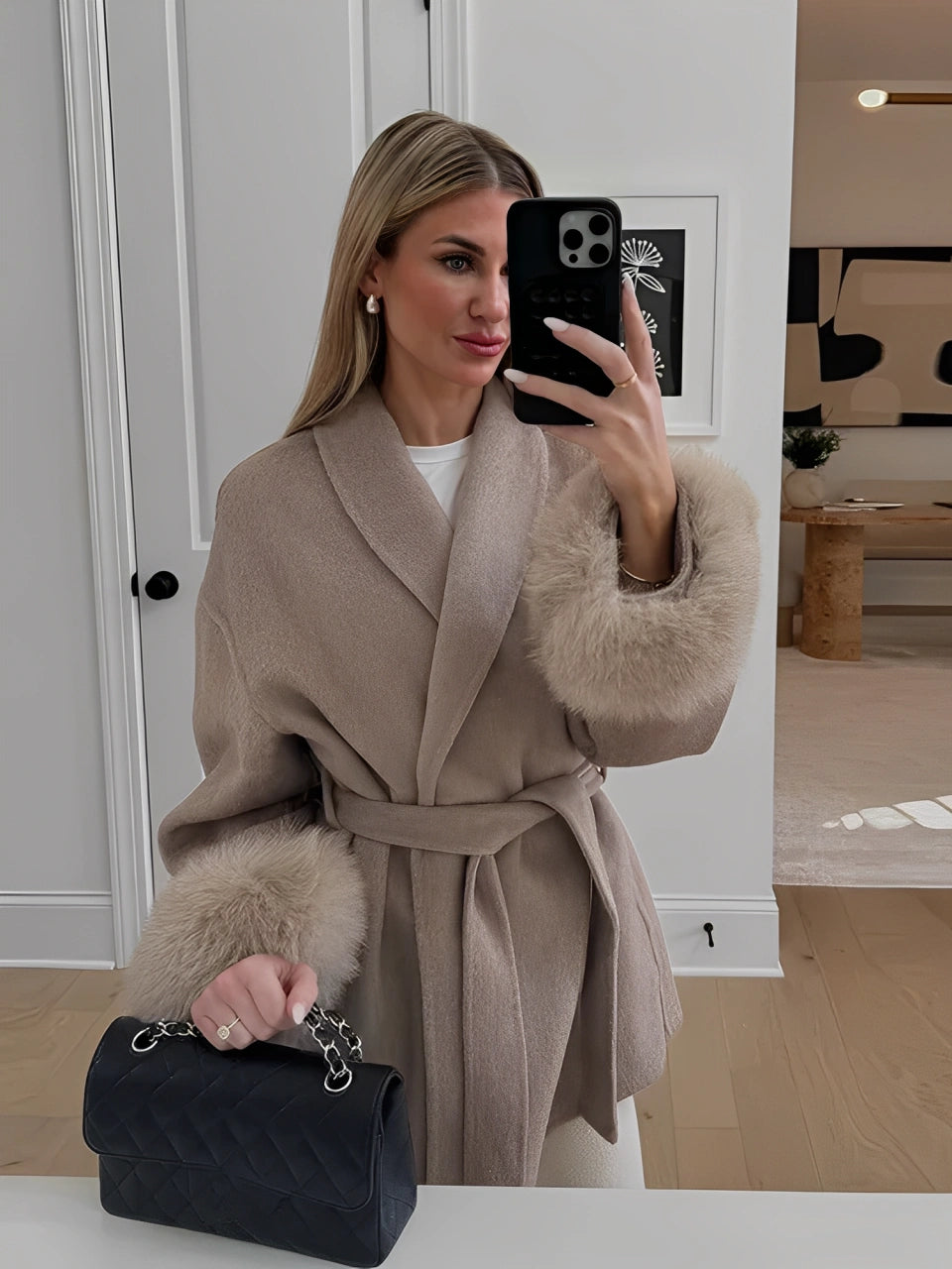 LACE UP ELEGANCE COAT