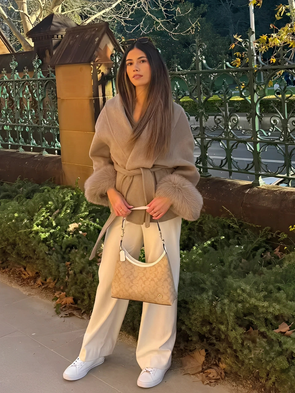 LACE UP ELEGANCE COAT