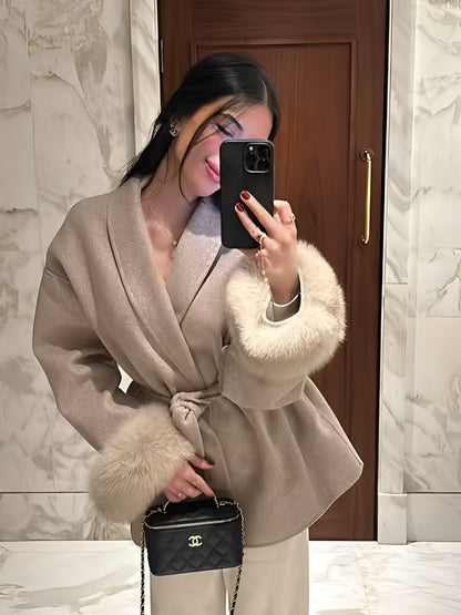 LACE UP ELEGANCE COAT