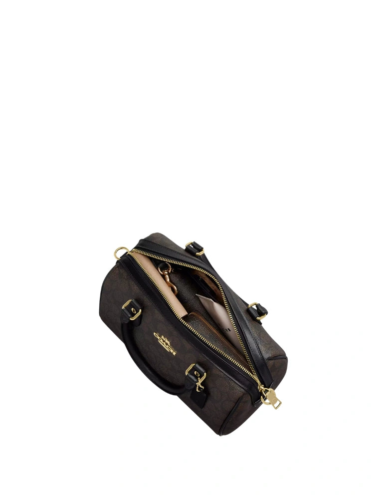 MINI ROWAN SATCHEL-TASCHE AUS SIGNATURE-CANVAS