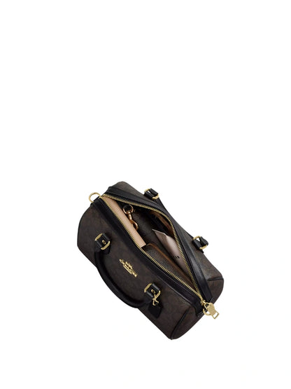 MINI ROWAN SATCHEL-TASCHE AUS SIGNATURE-CANVAS