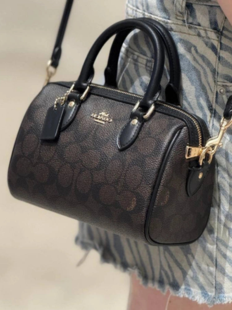 MINI ROWAN SATCHEL-TASCHE AUS SIGNATURE-CANVAS
