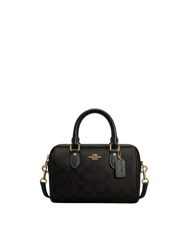 MINI ROWAN SATCHEL-TASCHE AUS SIGNATURE-CANVAS