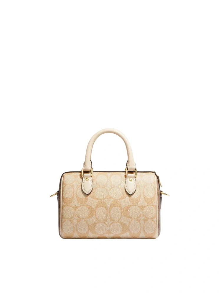 MINI ROWAN SATCHEL-TASCHE AUS SIGNATURE-CANVAS