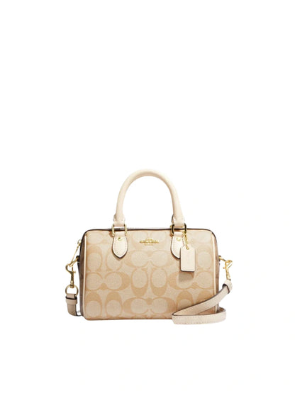 MINI ROWAN SATCHEL-TASCHE AUS SIGNATURE-CANVAS