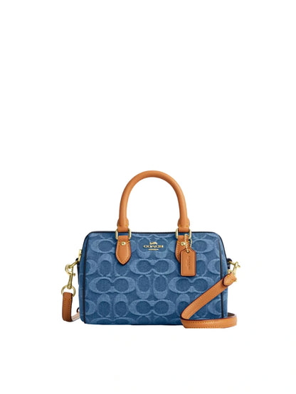 MINI ROWAN SATCHEL-TASCHE AUS SIGNATURE-CANVAS