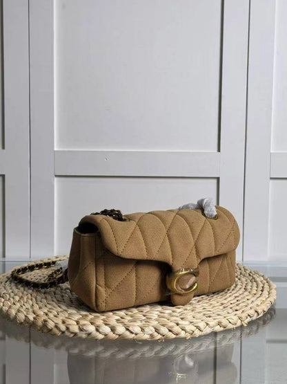 SAC TABBY 20 EN DAIM MATELASSÉ COACH